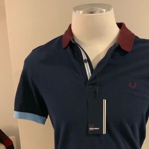 FRED PERRY Slim Fit Polo Size M